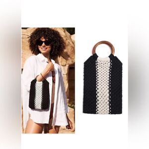 NWT CURATEUR LAUDE THE LABEL GABBY MACRAME BAG